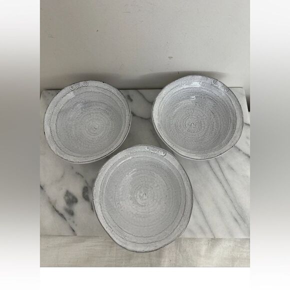 Anthropologie Set Of 3 Galestro Fatto A Mano Light Gray Cereal
Bowls Italy NEW - Picture 1 of 9